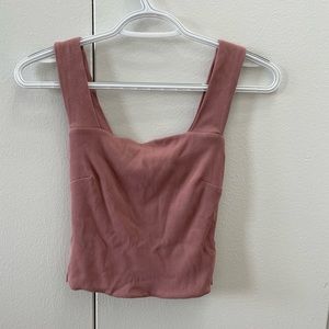 ILLA pink top, size small